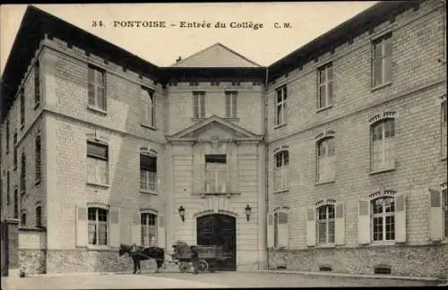 Ak Pontoise Val d'Oise, Entrée du Collège