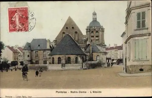 Ak Pontoise Val d'Oise, Notre Dame, L'Abside