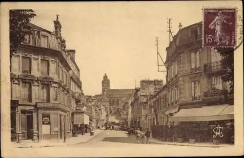 Ak Pontoise Val d'Oise, Rue Thiers