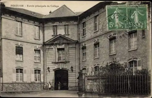 Ak Pontoise Val d'Oise, Entrée principale du Collège