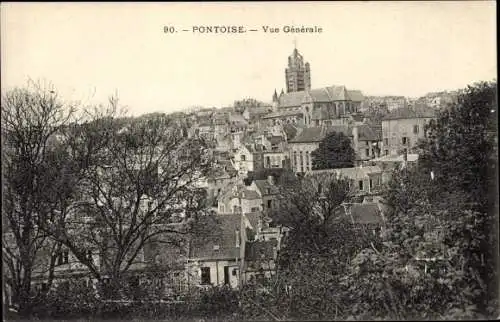 Ak Pontoise Val d'Oise, Gesamtansicht