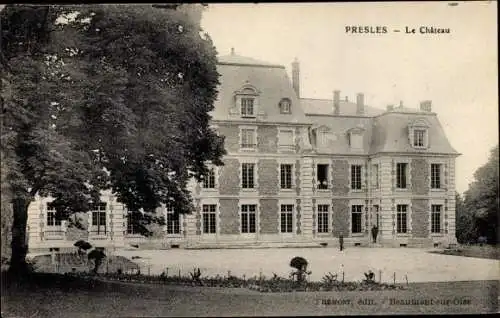 Ak Presles Val d'Oise, Château