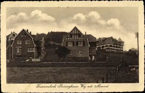 Ak Gummersbach im Oberbergischen Kreis, Reininghauser Weg mit Alumnat