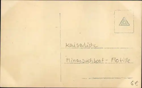 Ak Deutsche Kriegsschiffe, Minensuchflottille