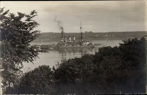 Foto Ak Deutsches Kriegsschiff, SMS Schleswig Holstein, Linienschiff