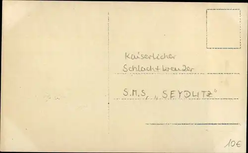 Ak Deutsches Kriegsschiff, SMS Seydlitz, Schlachtkreuzer, im Eis