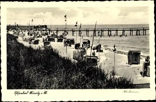 Ak Ostseebad Graal Müritz, Strandleben, Seebrücke