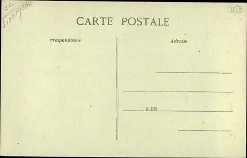 Ak Beaumont du Gâtinais Seine et Marne, Église et Halles