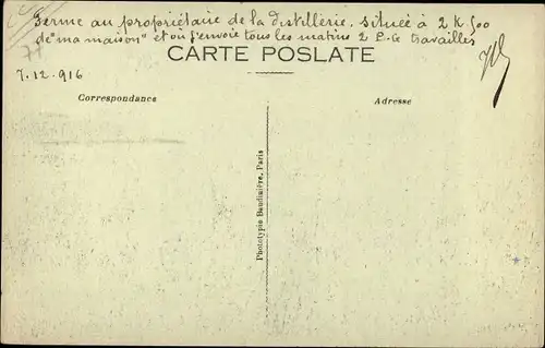 Ak Puisieux Seine-et-Marne, Ferme Courtier