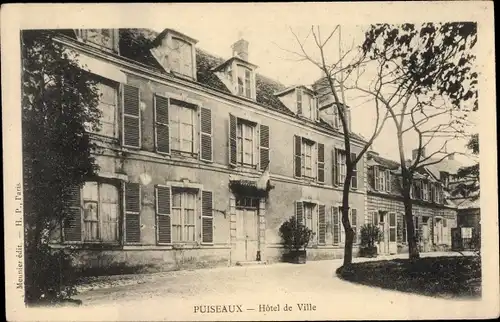 Ak Puiseaux Loiret, Hôtel de Ville