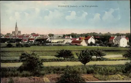 Ak Puiseaux Loiret, Vue Générale