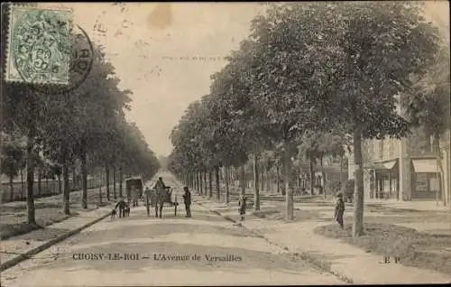 Ak Choisy Le Roi Val de Marne, Avenue de Versailles