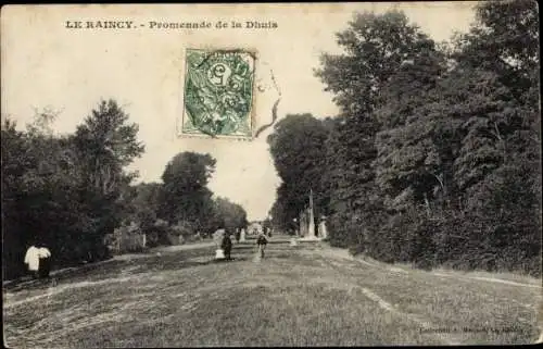 Ak Le Raincy Seine Saint Denis, Promenade de la Dhuis