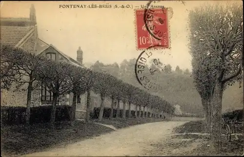 Ak Fontenay-lès-Briis Essonne, Une Avenue
