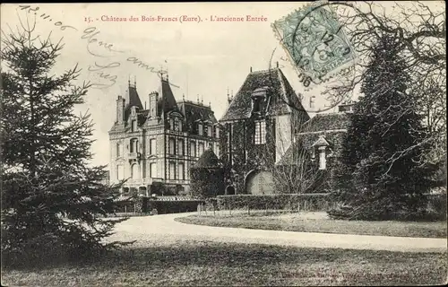 Ak Verneuil Eure, Château des Bois Francs, Entrée