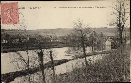 Ak La Bonneville Eure, Vue Générale