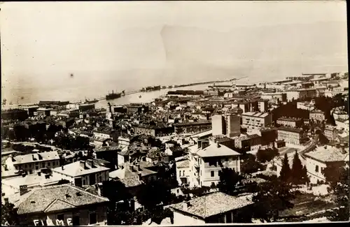 Ak Rijeka Fiume Kroatien, Veduta Generale