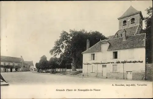 Ak Neauphle le Vieux Yvelines, Grande Place, Château
