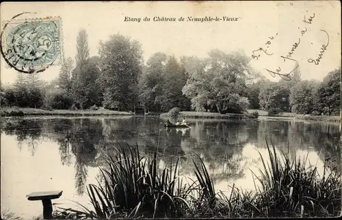 Ak Neauphle le Vieux Yvelines, Étang du Château