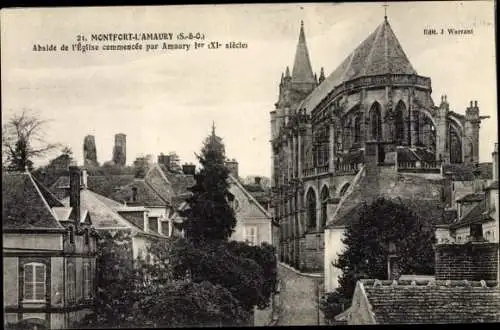 Ak Montfort l'Amaury Yvelines, Abside de l´Église