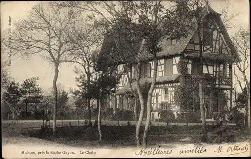 Ak Moisson sur Seine Yvelines, Chalet