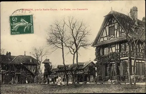 Ak Moisson sur Seine Yvelines, Le Chalet, Vue d´Ensemble