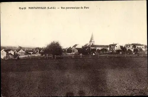 Ak Montainville Yvelines, Vue Panoramique du Parc