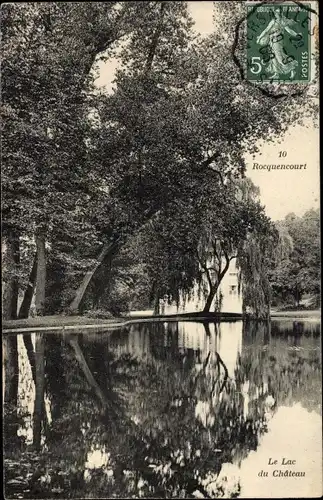 Ak Rocquencourt Yvelines, Lac du Château