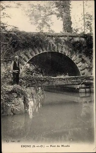 Ak Epone Yvelines, Pont du Moulin