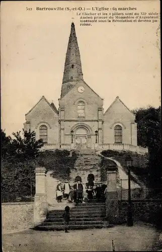 Ak Sartrouville Yvelines, Église