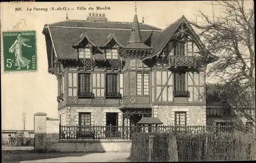 Ak Le Perray en Yvelines, Villa du Moulin