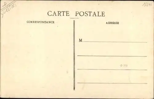 Ak Chatou Yvelines, La Crue de la Seine Canvier Février 1910, Maisons dans l'ile de Chatou