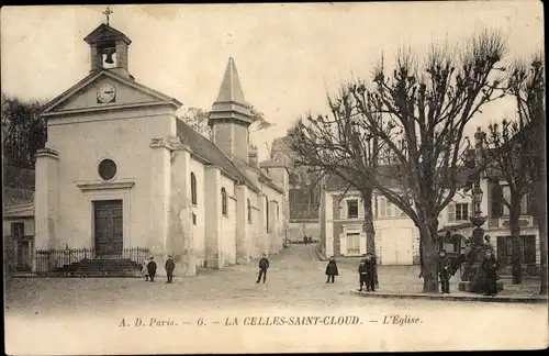 Ak La Celle-Saint-Cloud Yvelines, L'Église