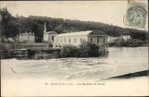 Ak Bougival Yvelines, Les Machines de Marly