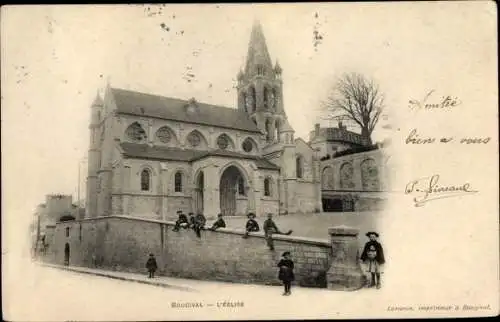 Ak Bougival Yvelines, L'Église
