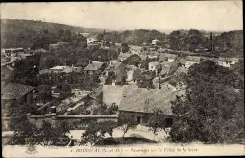 Ak Bougival Yvelines, Panorama sur la Vallée de la Seine