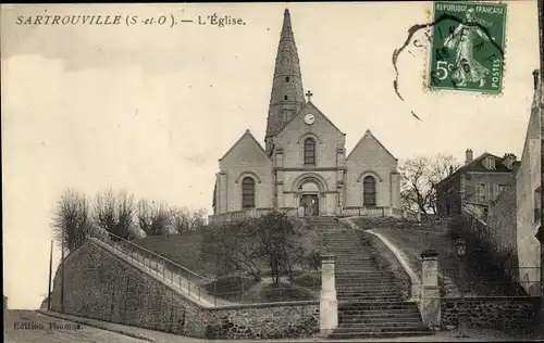Ak Sartrouville Yvelines, Église