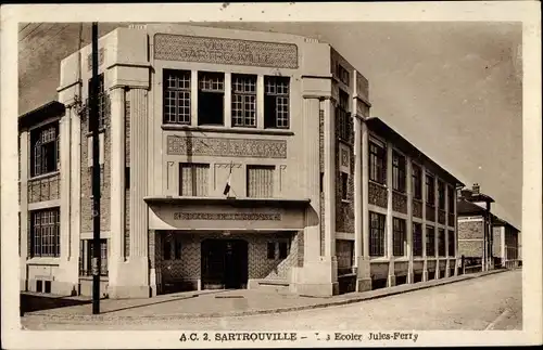 Ak Sartrouville Yvelines, École Jules Ferry