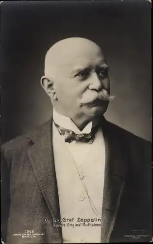 Ak Ferdinand Graf von Zeppelin, Portrait