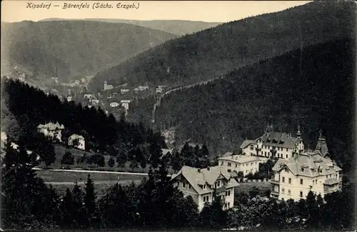 Ak Kipsdorf Altenberg im sächsischen Erzgebirge, Bärenfels