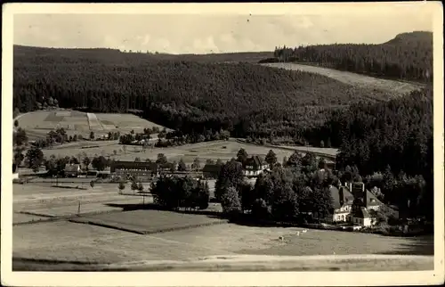 Ak Neudorf Sehmatal im Erzgebirge, Panorama