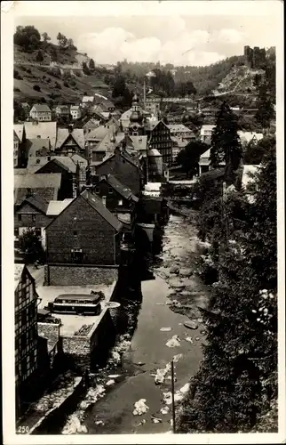 Ak Monschau Montjoie in der Eifel, Teilansicht des Dorfes