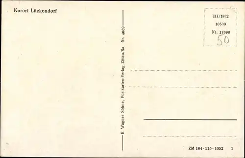 Ak Lückendorf Oybin Oberlausitz, Kurort Panorama