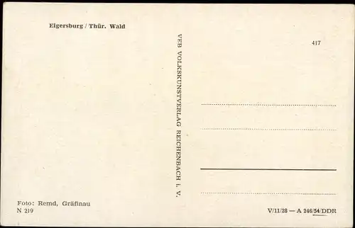 Ak Elgersburg in Thüringen, Teilansicht