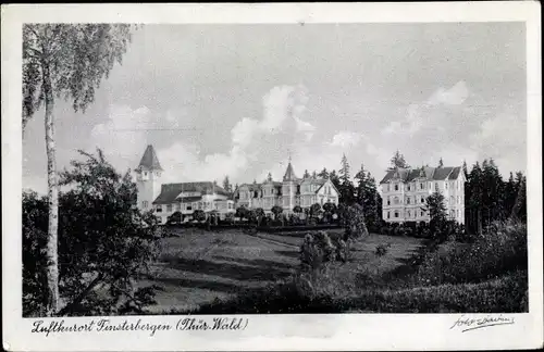 Ak Finsterbergen Friedrichroda im Thüringer Wald, Villen