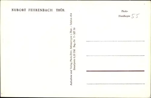 Ak Fehrenbach Masserberg in Thüringen, Ort, Umgebung