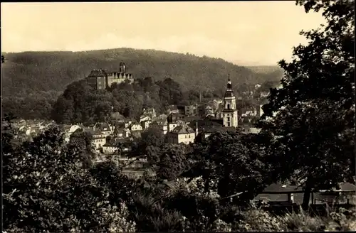 Ak Greiz im Vogtland, Ort vom Hainberg aus gesehen