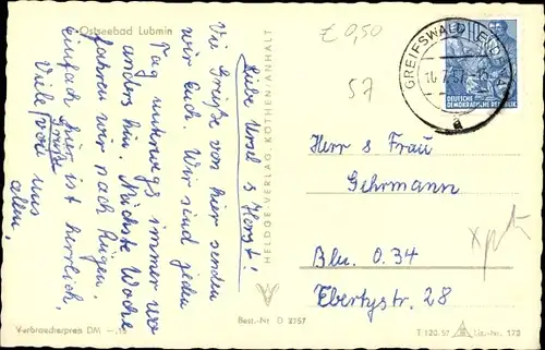 Ak Lubmin Mecklenburg Vorpommern, Strand, Wald