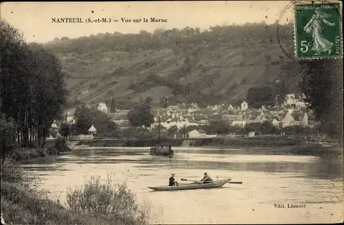 Ak Nanteuil sur Marne Seine et Marne, Vue sur la Marne