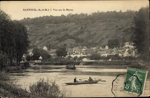 Ak Nanteuil sur Marne Seine et Marne, Vue sur la Marne